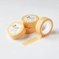 Washi tape Geel Bruin Polka Dot - Claire Paul
