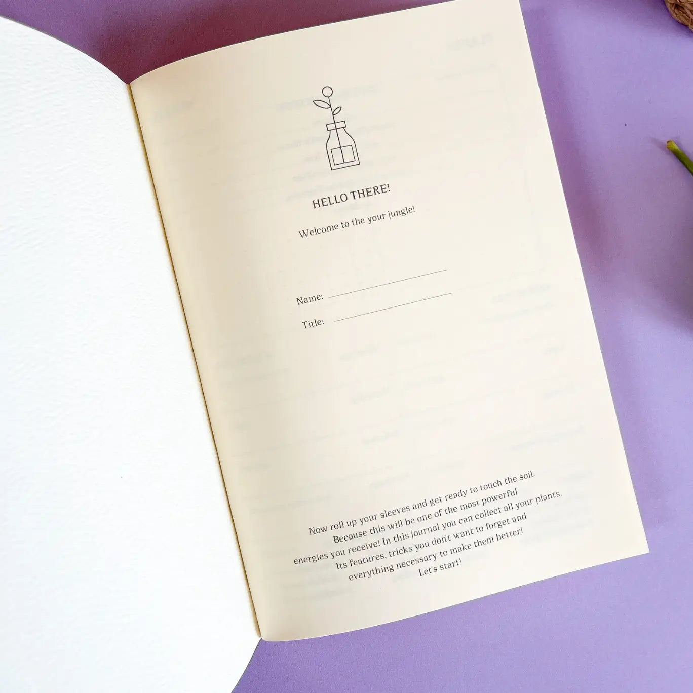 Plant Care Journal - Fin Studio