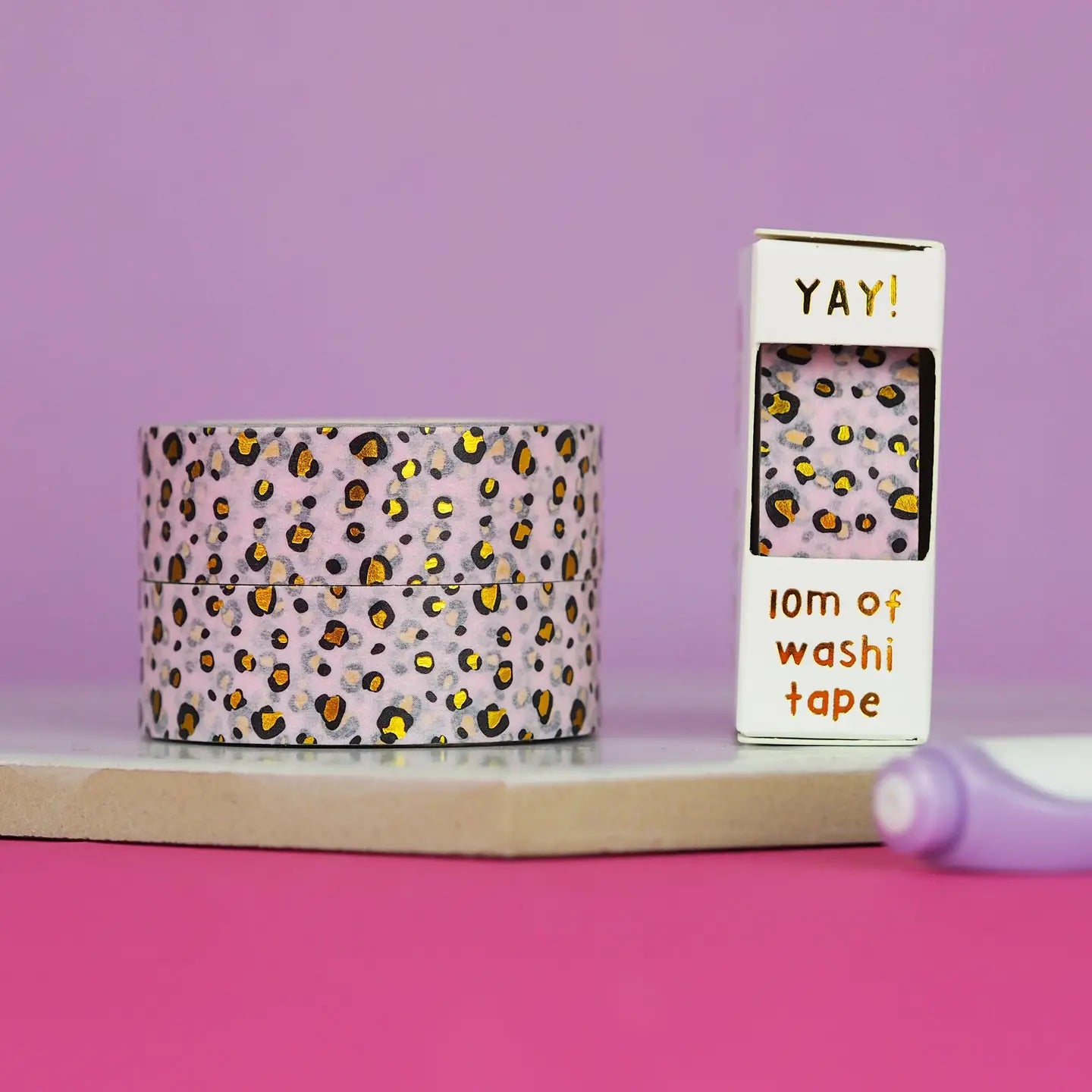 Nutmeg and Arlo Washi Tape - Pastel Leopard