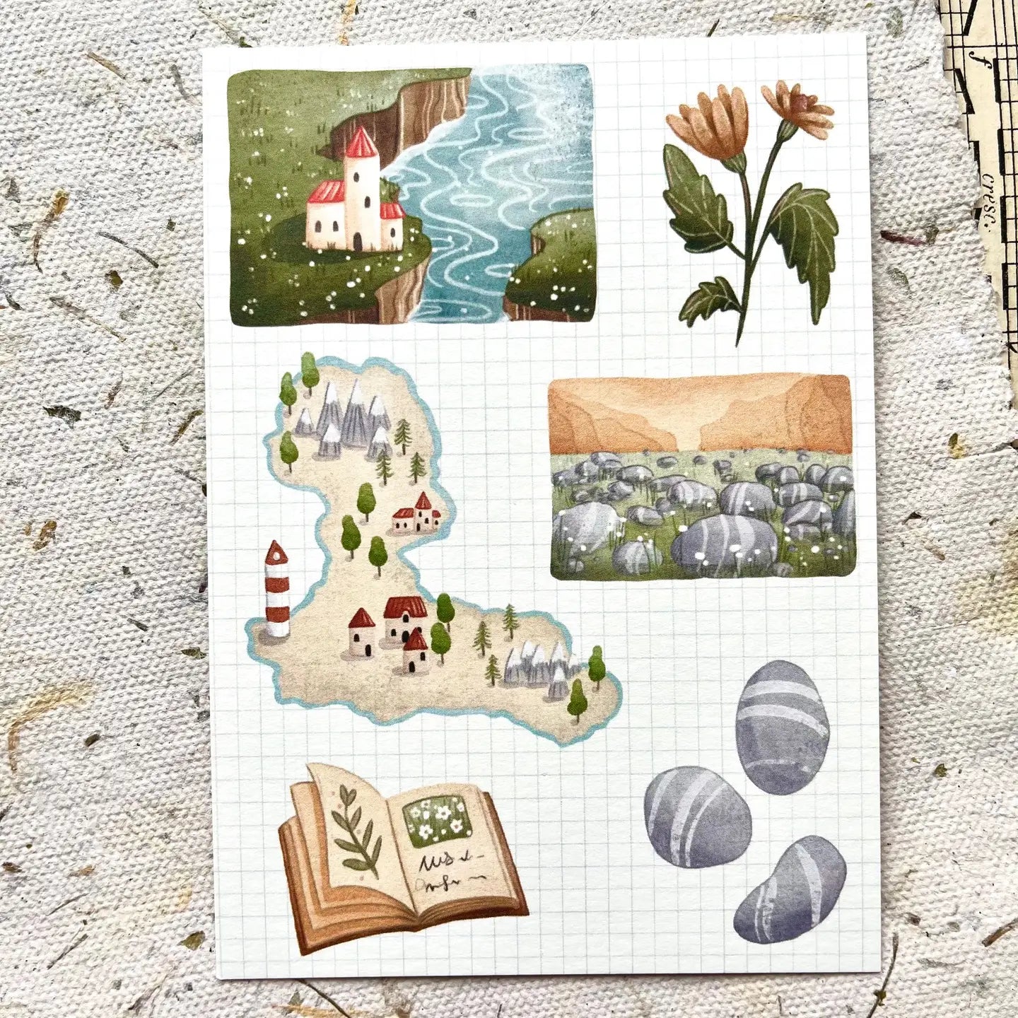 Nikki Dotti - A6 Wenskaart 'Hiking Tour'