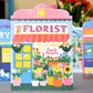 The Printed Peanut Stationery - Bloemist Shop Gestanste kaart (12,5 x 18 cm)