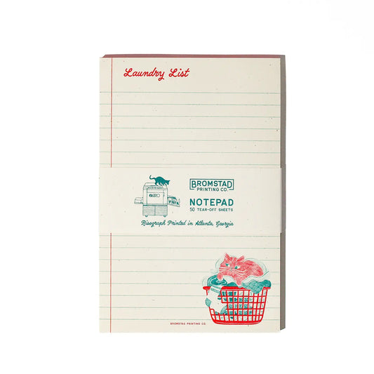 Notitieblok Bromstad Printing Co. - 'Laundry List' Risograph
