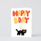 Wrap - Birthday card 'Happy Bday!' 