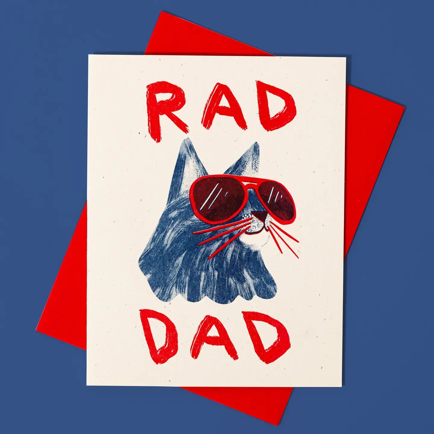 Bromstad Printing Co. - Risograph Vaderdagskaart 'Rad Dad' A2