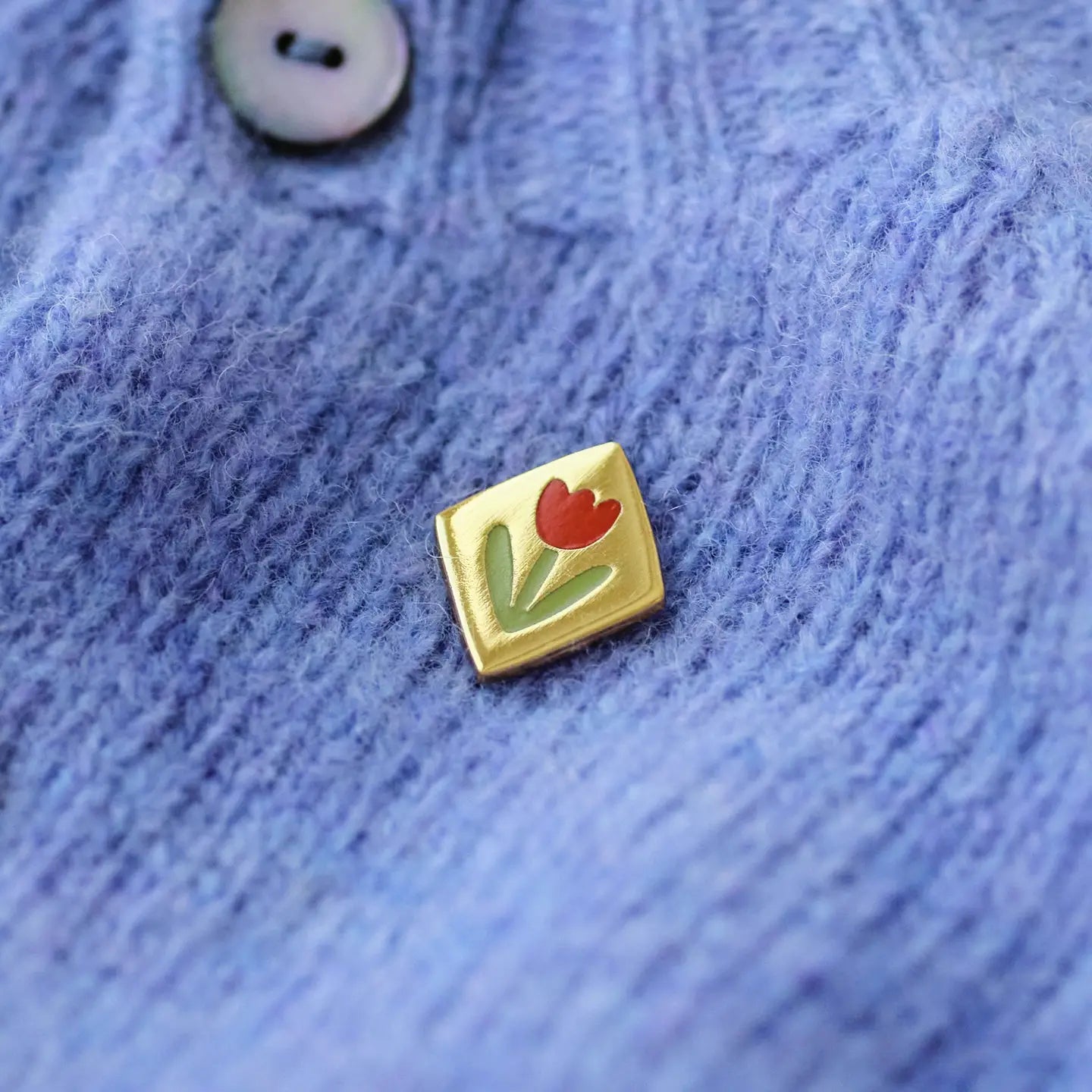 Claire Paul Emaille Speldbadge - Tulp