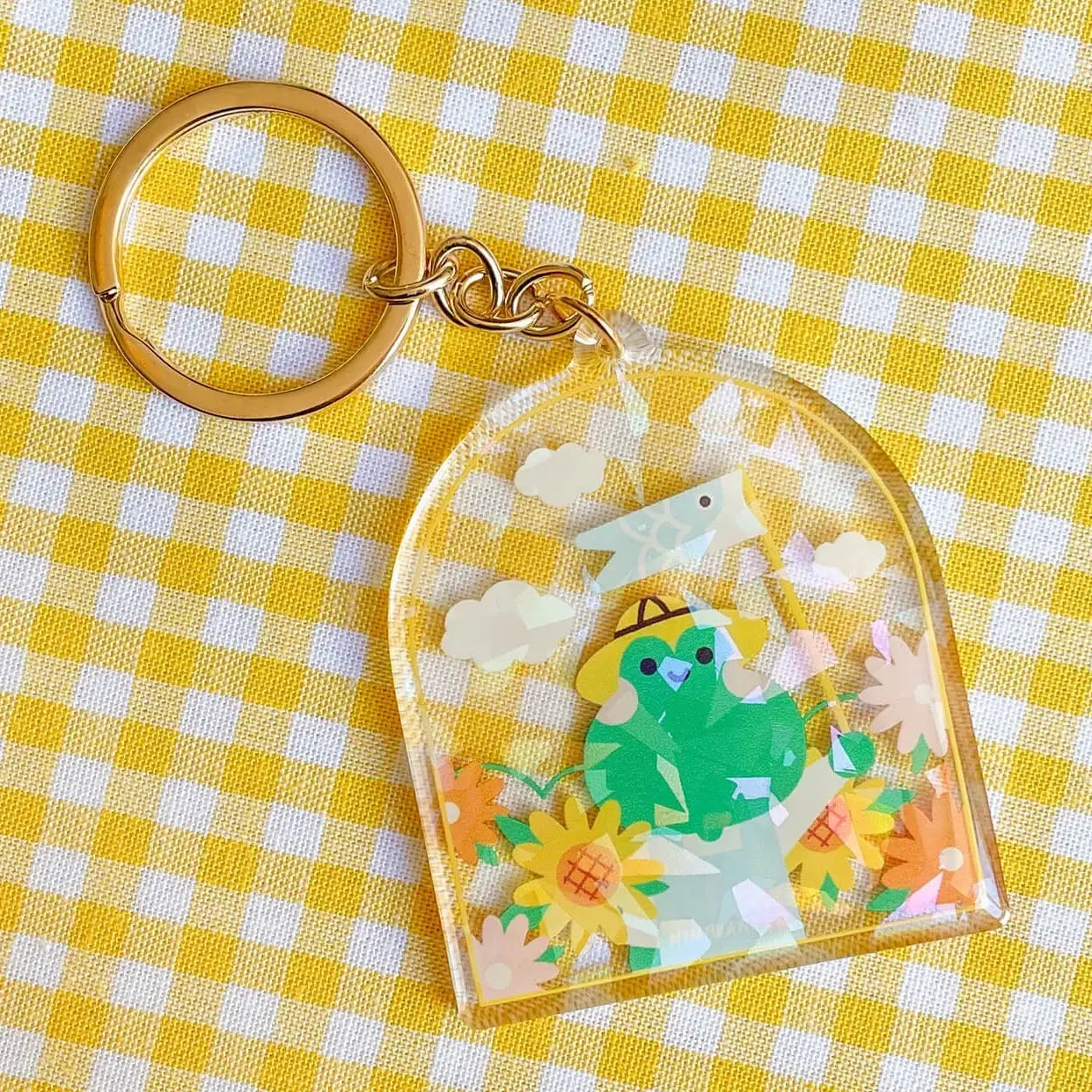 Sleutelhanger Bag Charm Kikker koinobori - Niniwanted