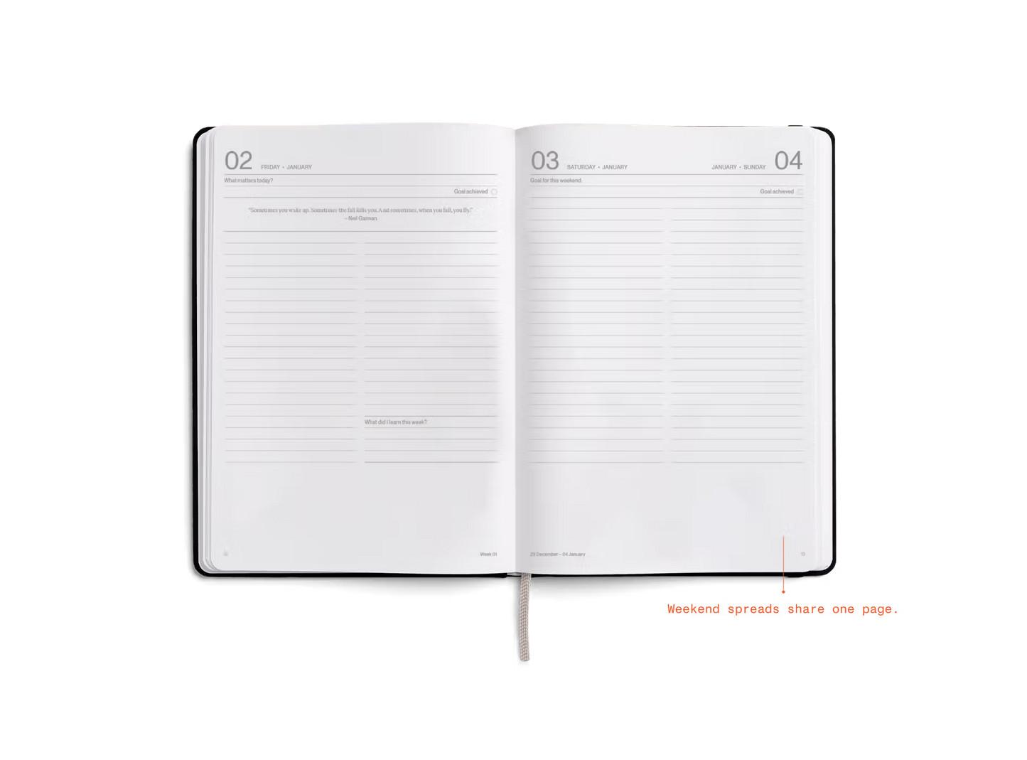 Karst 2026 Daily Planner Volume Set - Ebony