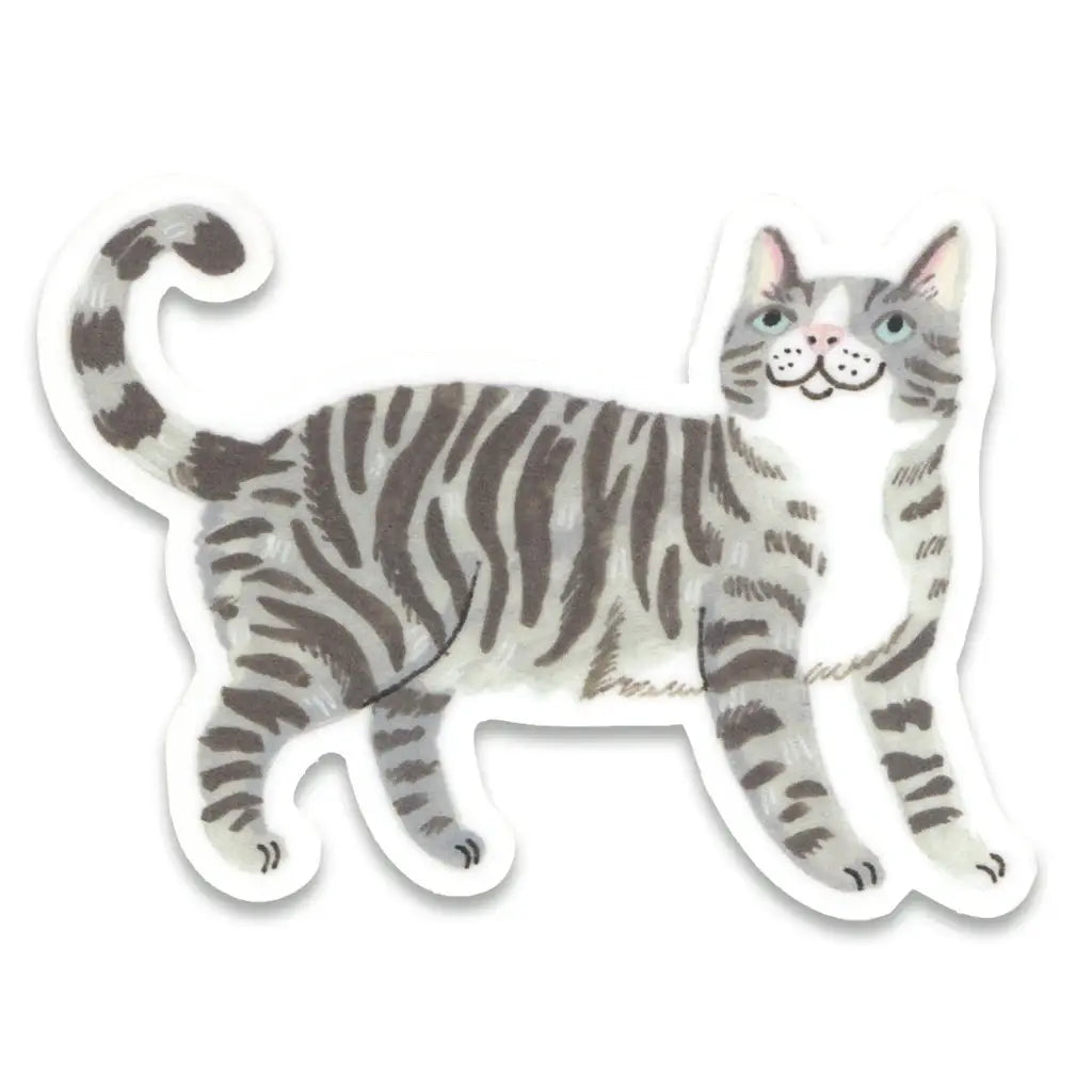 Grijze Kat - Sticker