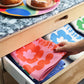 Theedoek Super Clean Roze Bloemen - Wrap