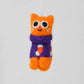Vilten Kersthanger kat Esther Paars - Wrap