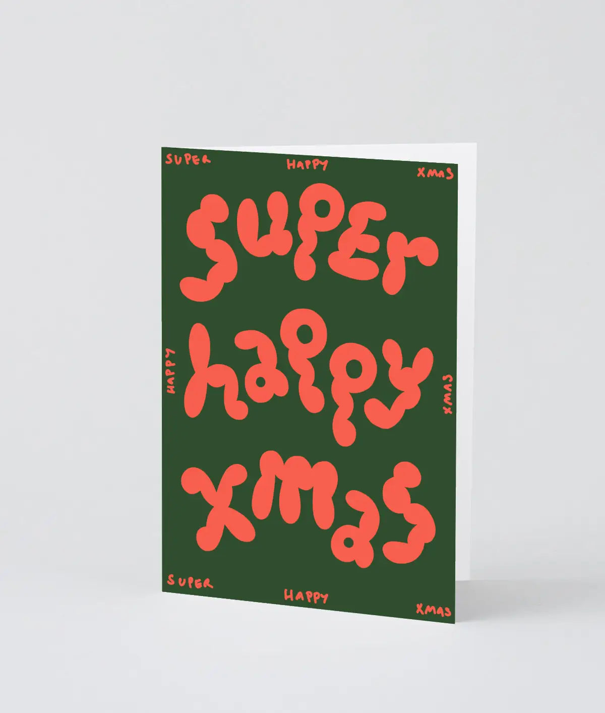 Wrap - Kerstkaart 'Super Happy Xmas'