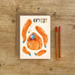 Emily Nash Geburtstagskarte A5 – Orang-Utan-Split-Pin-Figur