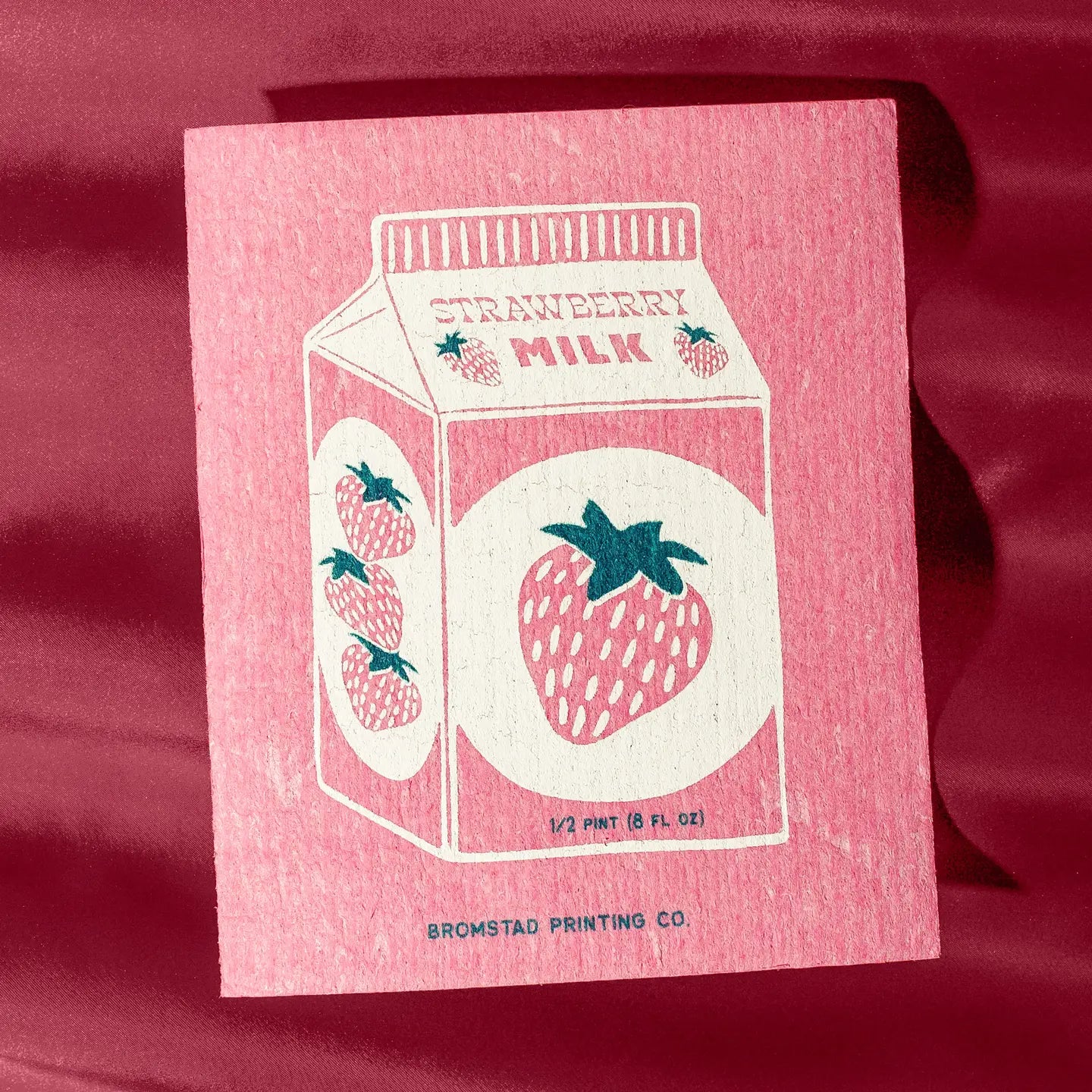 Vaatdoek Aardbeienmelk - Bromstad Printing Company