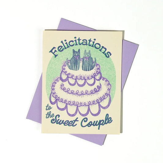 Trouwkaart Felicitatie aan het Lieve Paar - Bromstad Printing Co.
