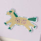 Claire Paul Holografische sticker - Pony