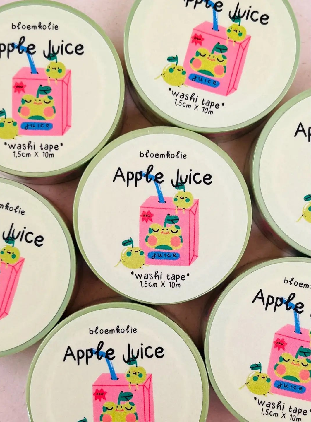 Bloemkolie Washi Tape - Applejuice