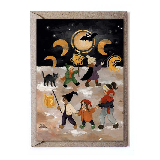 Studio Satsch Wenskaart - Lantern Run