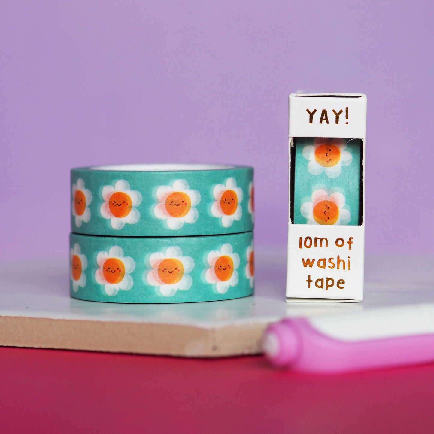 Blue Daisies Floral - Washi tape