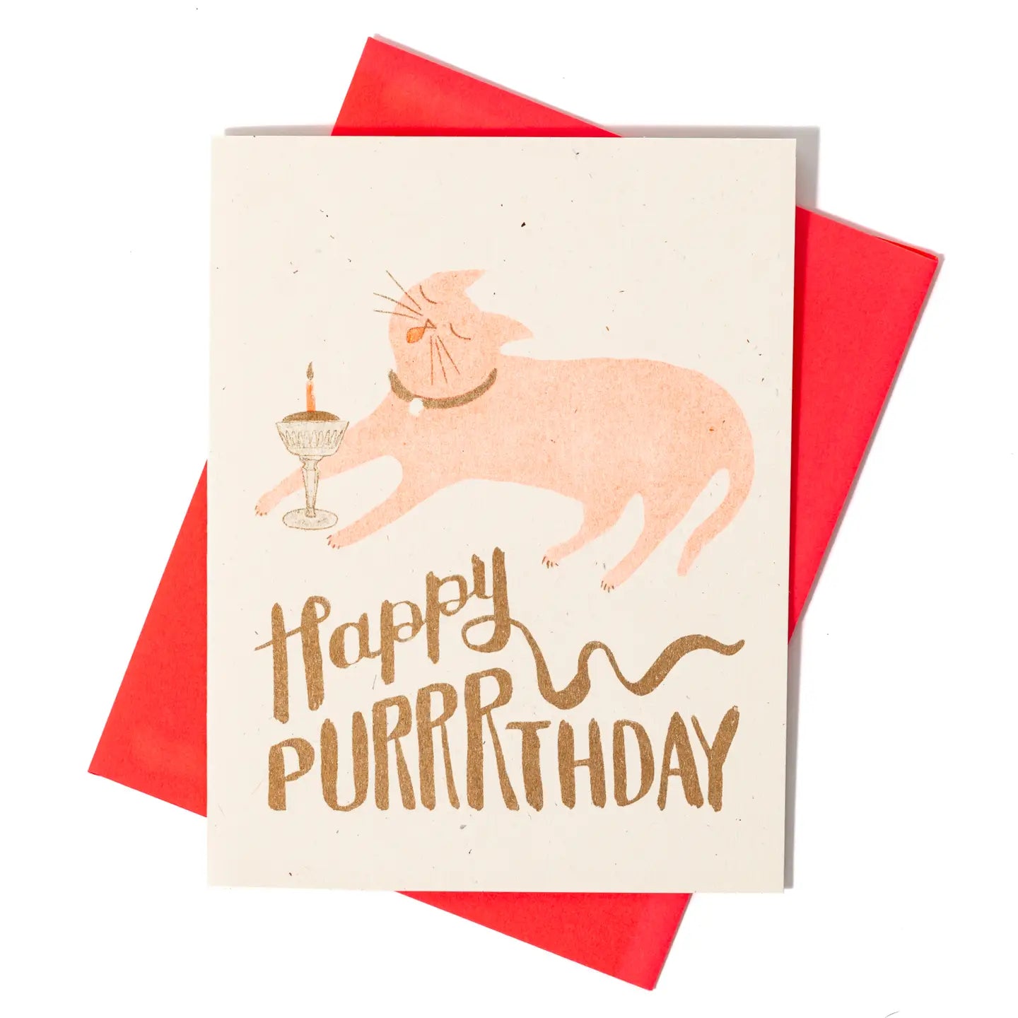 Verjaardagskaart Happy Purrrthday - Bromstad Printing Co.