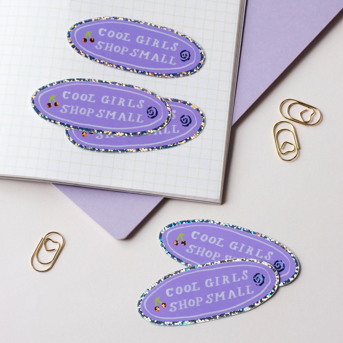 Holografische sticker Cool girls shop small - Claire Paul