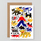 Wrap - Greeting card 'NY Dog walker' 