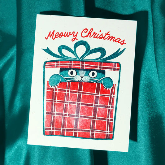 Kerstkaart Meowy Christmas - Bromstad Printing Co.