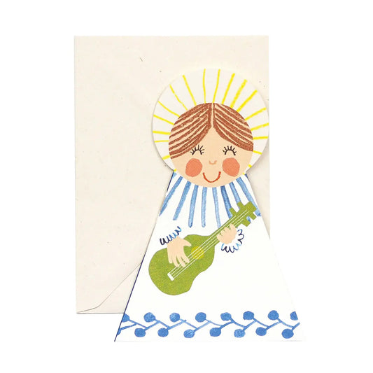 Hadley Kerst Uitklapkaart - Blue Angel