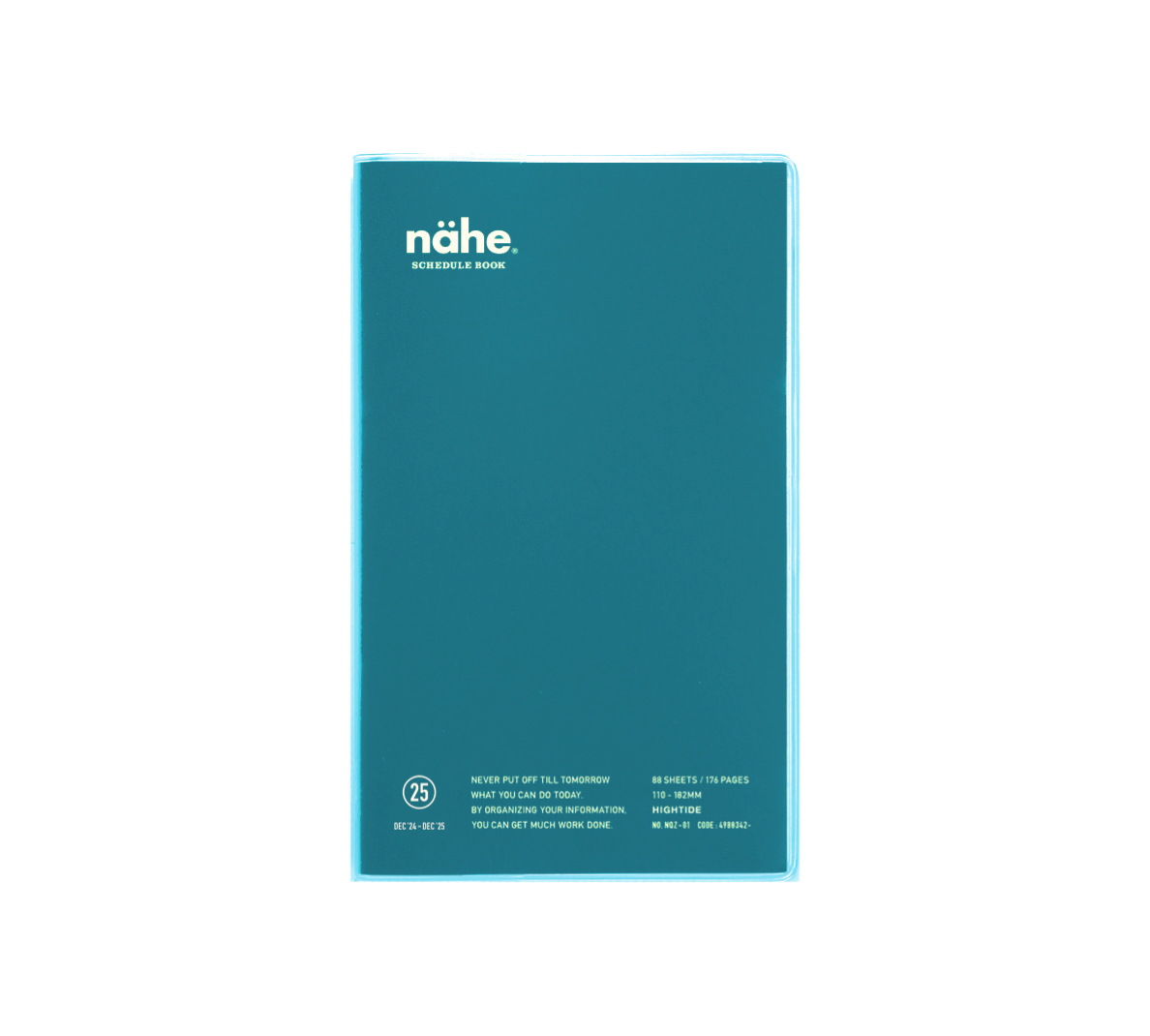 2025 Nähe Diary B6 Slim Vertical - Blue