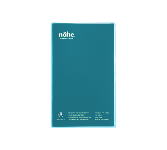 2025 Nähe-Tagebuch B6 Slim Vertical – Blau