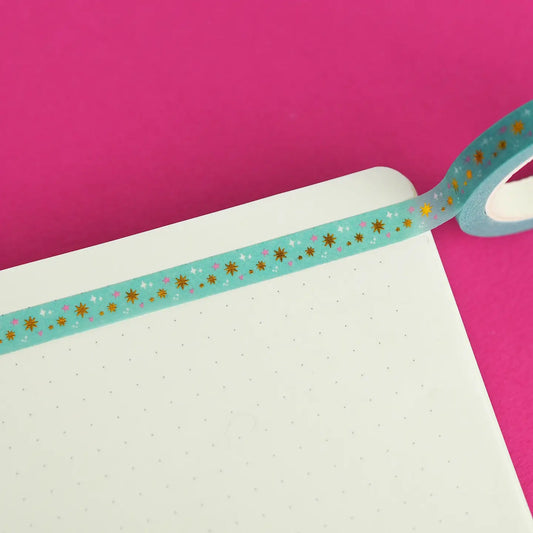 Nutmeg and Arlo Washi Tape - Mint Stars (smal)