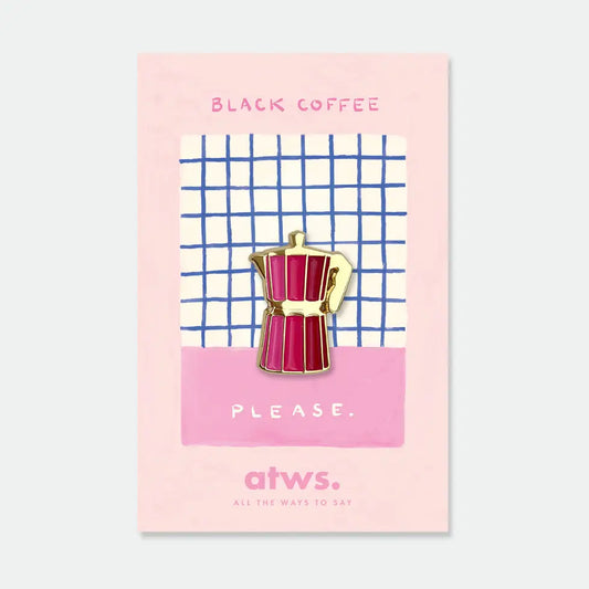ATWS. - Pink Coffee Speld Broche
