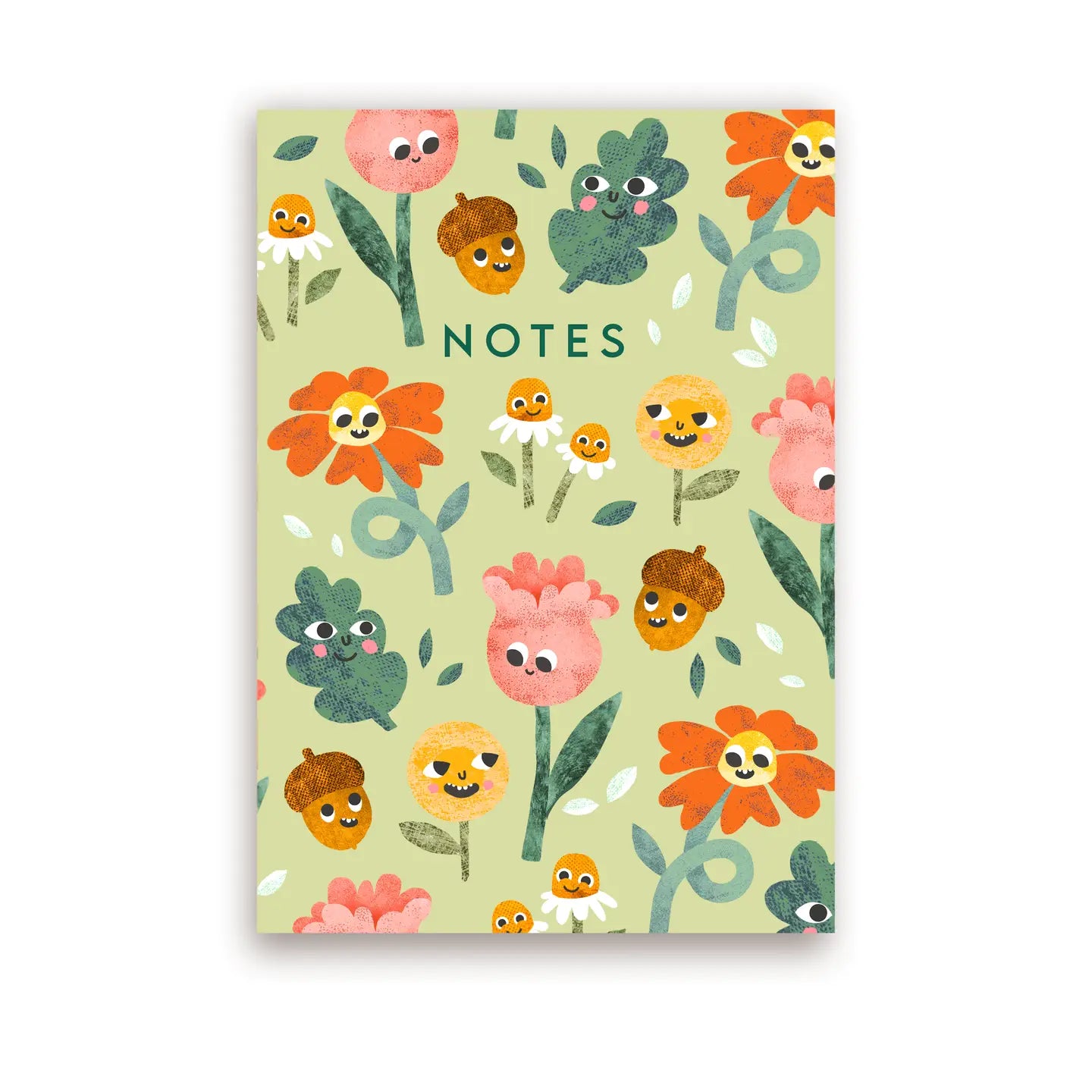 Emily Nash Notebook A5 - Flower Faces (blanco)