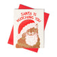 Kerstkaart Santa is watching you - Bromstad Printing Co.