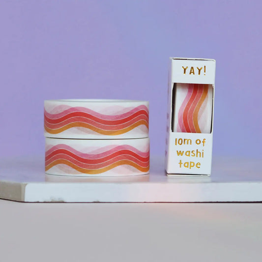 Nutmeg and Arlo Washi Tape - Wavy Rainbow