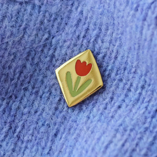 Claire Paul Emaille Speldbadge - Tulp