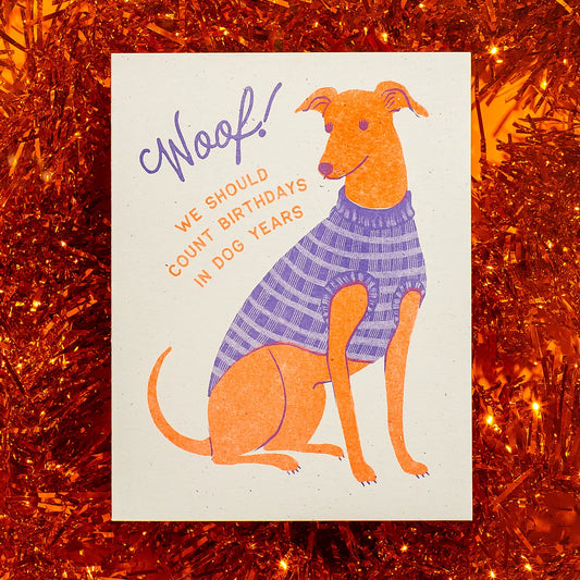Verjaardagskaart Woof - Bromstad Printing Co.