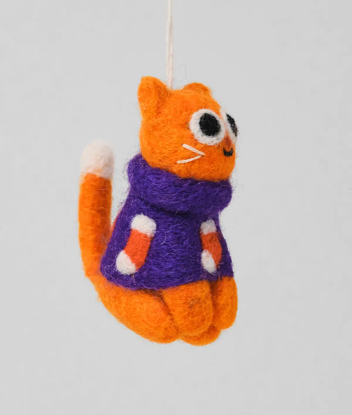 Vilten Kersthanger kat Esther Paars - Wrap