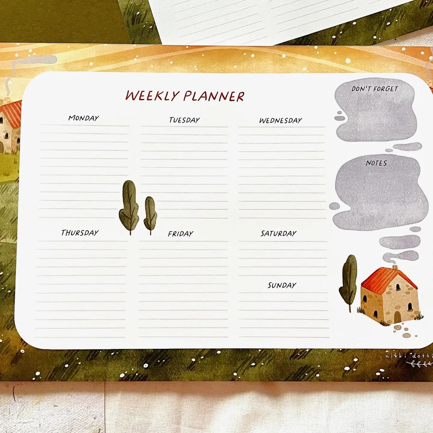 Nikki Dotti - Weekly deskplanner