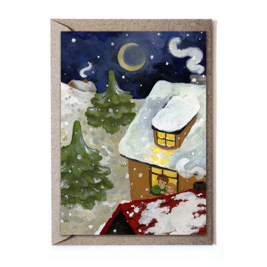 Studio Satsch Wenskaart - Magical First Snow