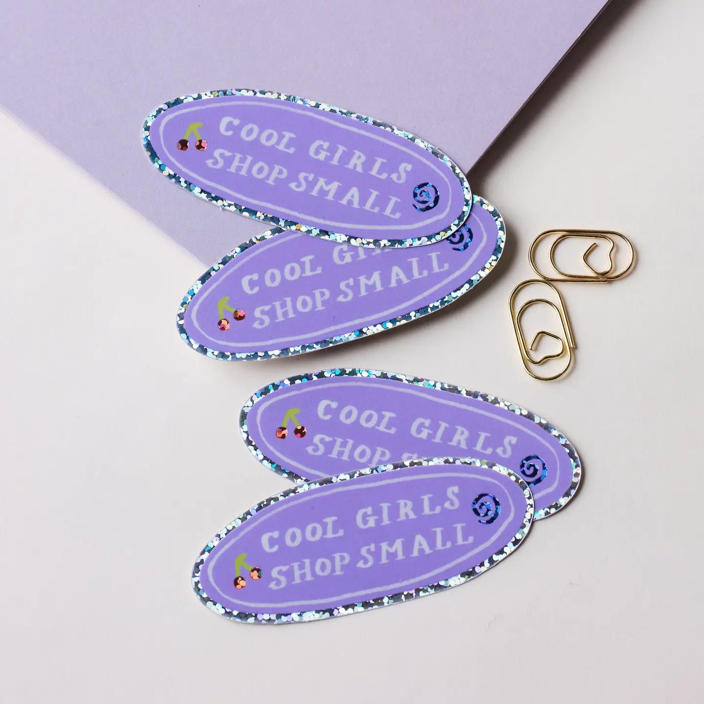 Holografische sticker Cool girls shop small - Claire Paul
