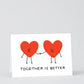 Wrap Wenskaart - 'Together is better'