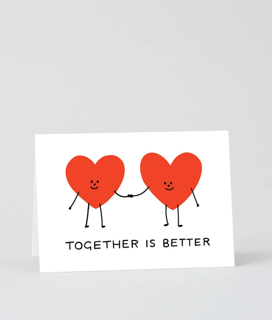 Wrap Wenskaart - 'Together is better'