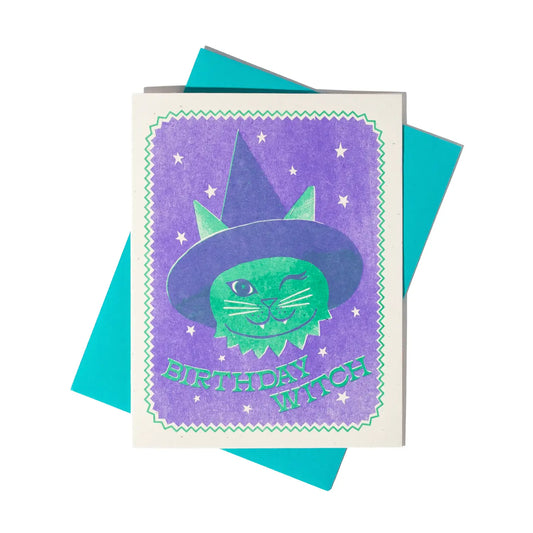 Verjaardagskaart Birthday Witch - Bromstad Printing Co.