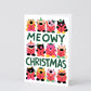 Wrap - Christmas card 'Meowy Christmas' with relief 