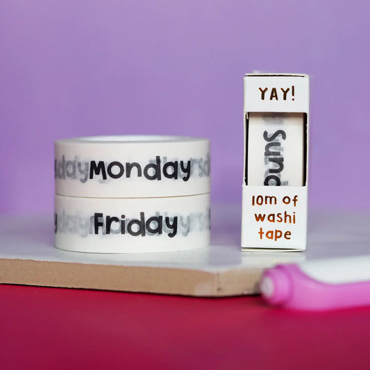 Nutmeg and Arlo Washi tape - Days of the Year
