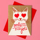 Bromstad Printing Co. - Risograph Valentijnskaart 'Only Eyes For You' A2