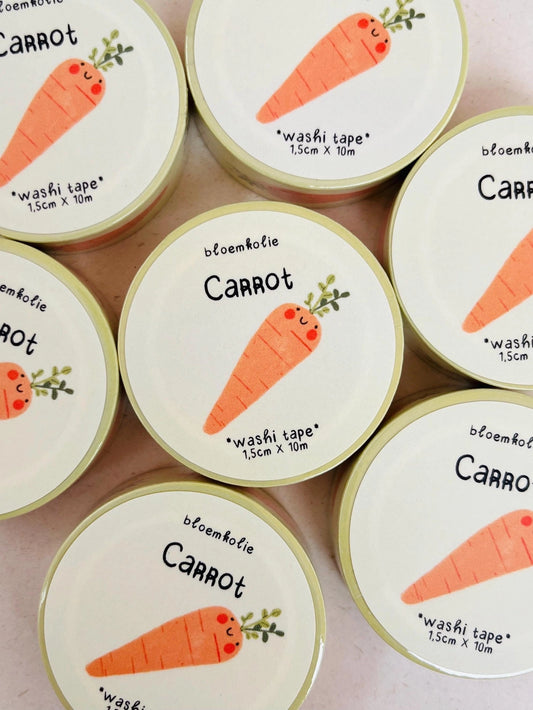 Bloemkolie Washi Tape - Wortel