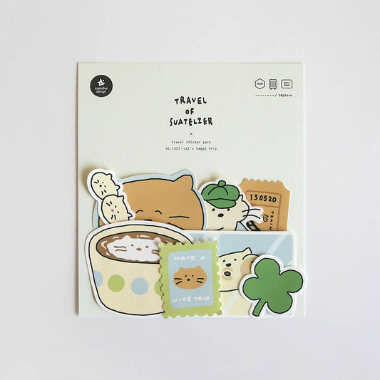Sticker Set Cat's Happy Trip - Suatelier Design