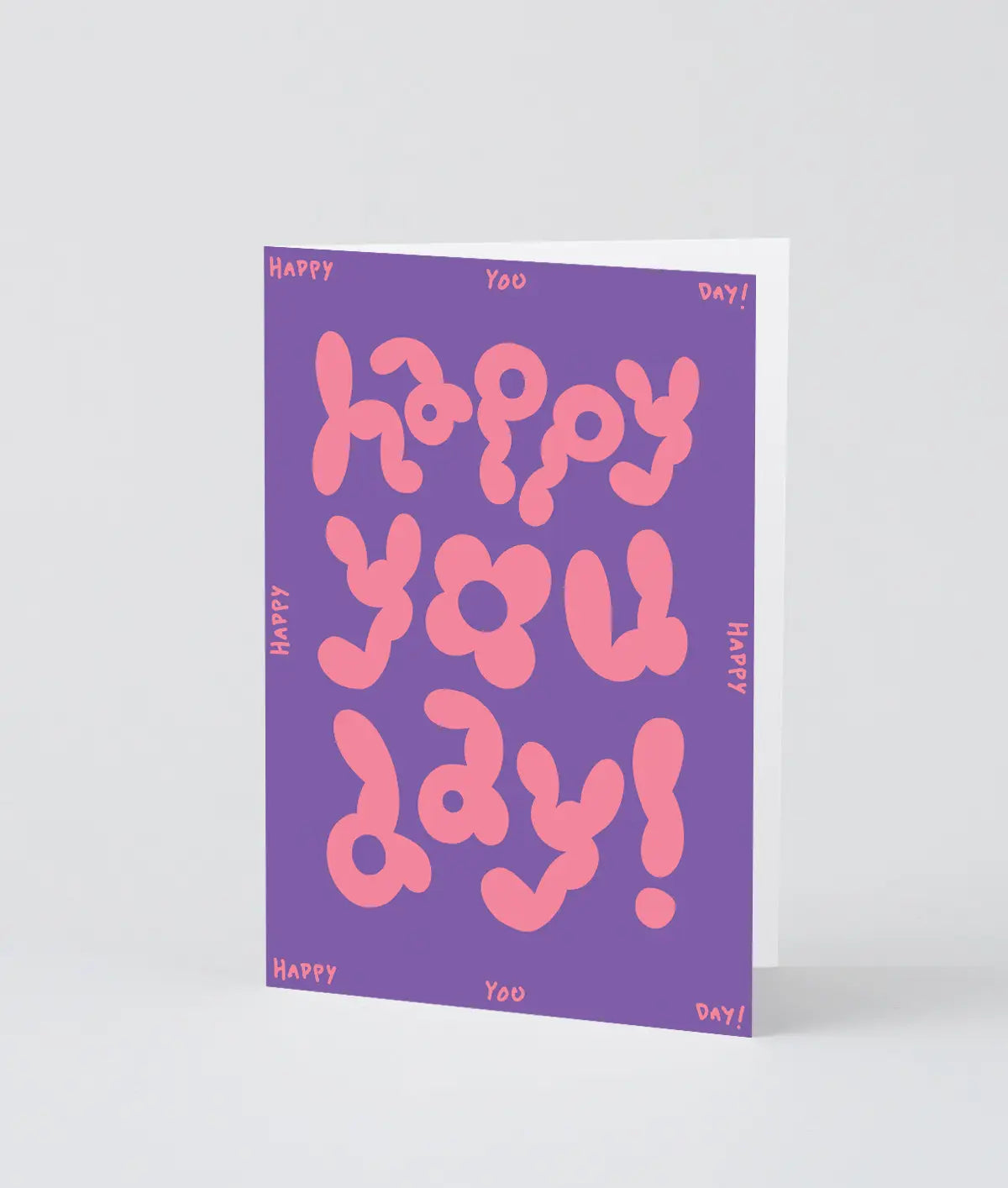 Geburtstagskarte mit Geschenkpapier – „Alles Gute zum Geburtstag“ Lila 