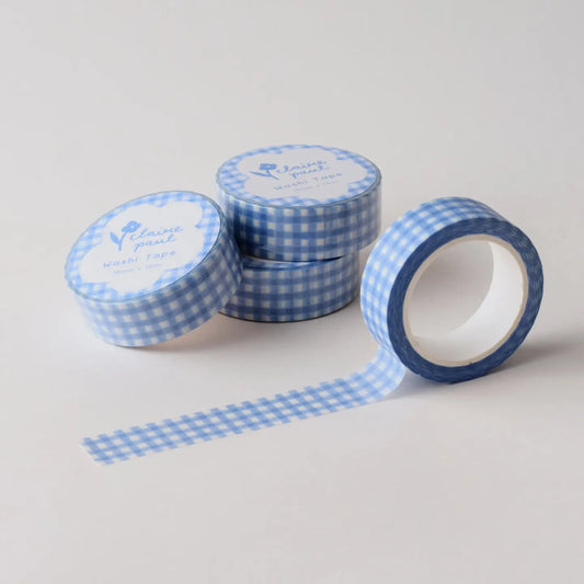 Claire Paul - Washi Tape 'Blauwe Gingham'
